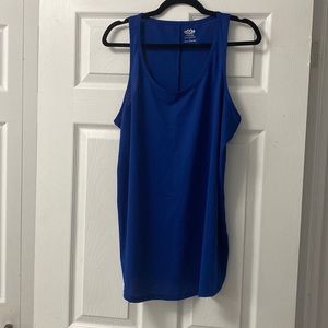 Blue xl activewear racer back tank top